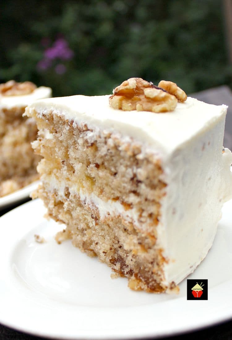 Pastel de Vainilla c/ nuez